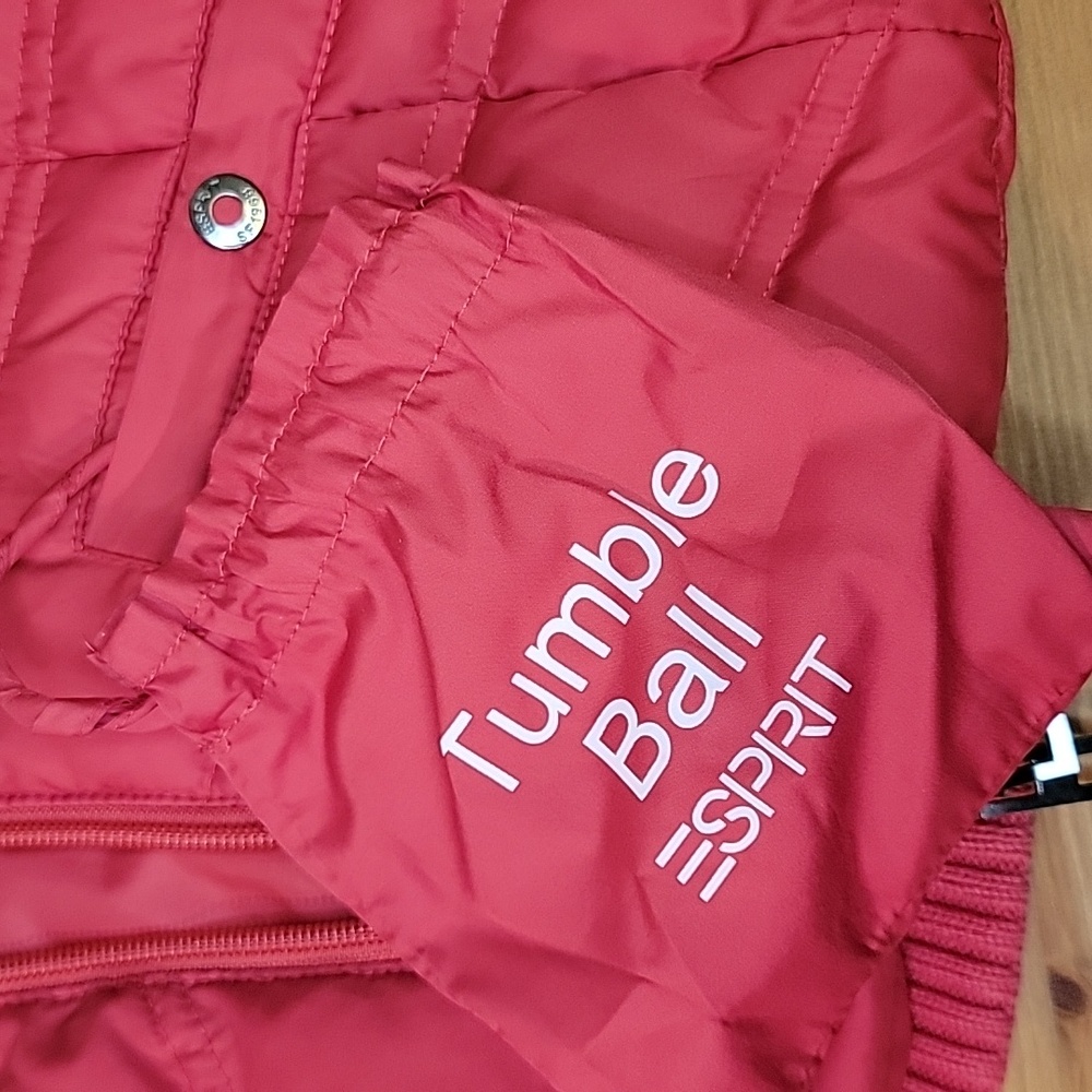 Womens Esprit Dark Pink Down Quilted Vest Size M - Picture 10 of 11